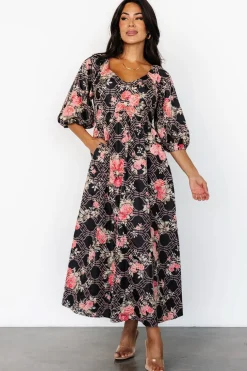 Fashion Baltic Born Ivanna Dress | Black + Pink Black+Pink