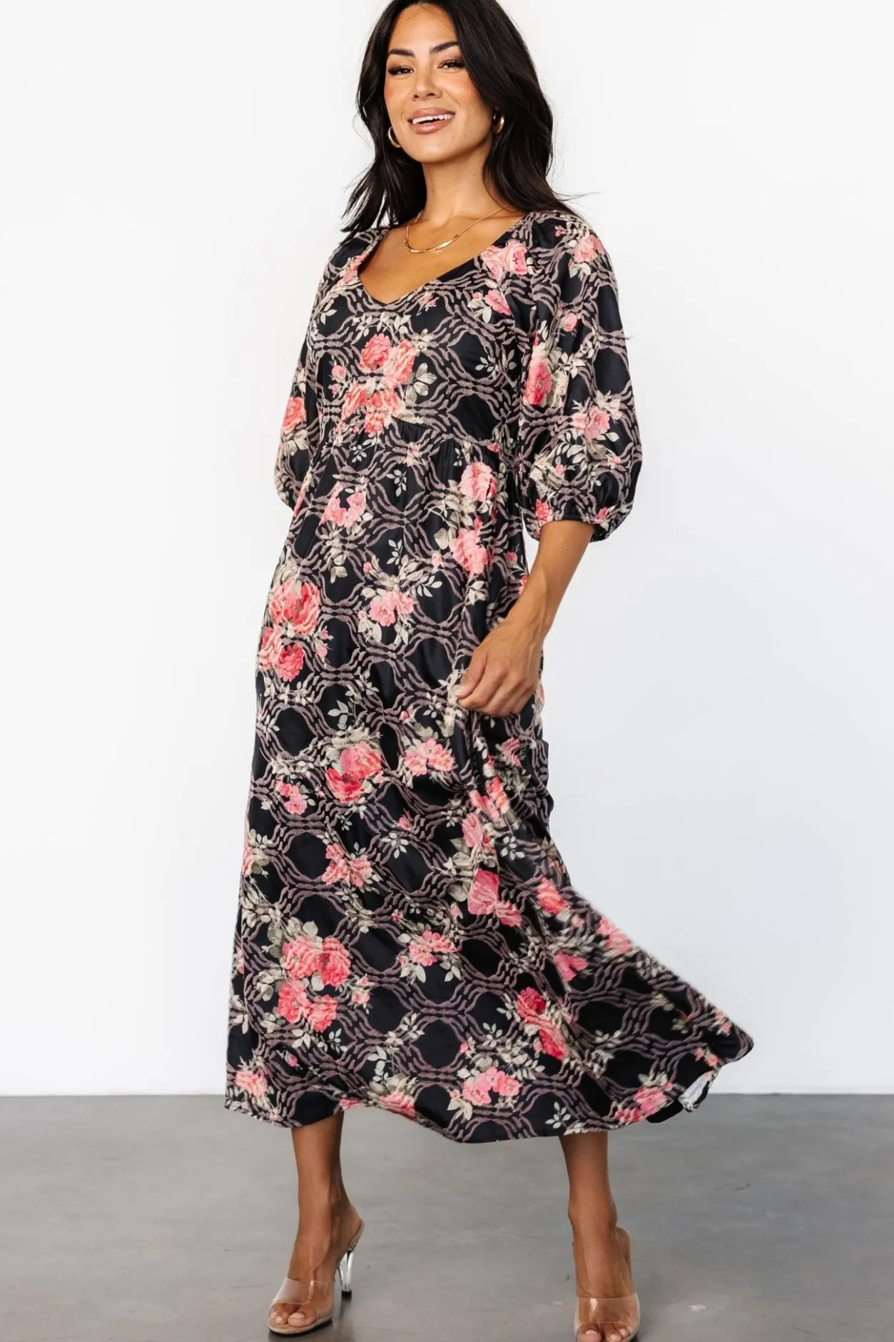 Fashion Baltic Born Ivanna Dress | Black + Pink Black+Pink