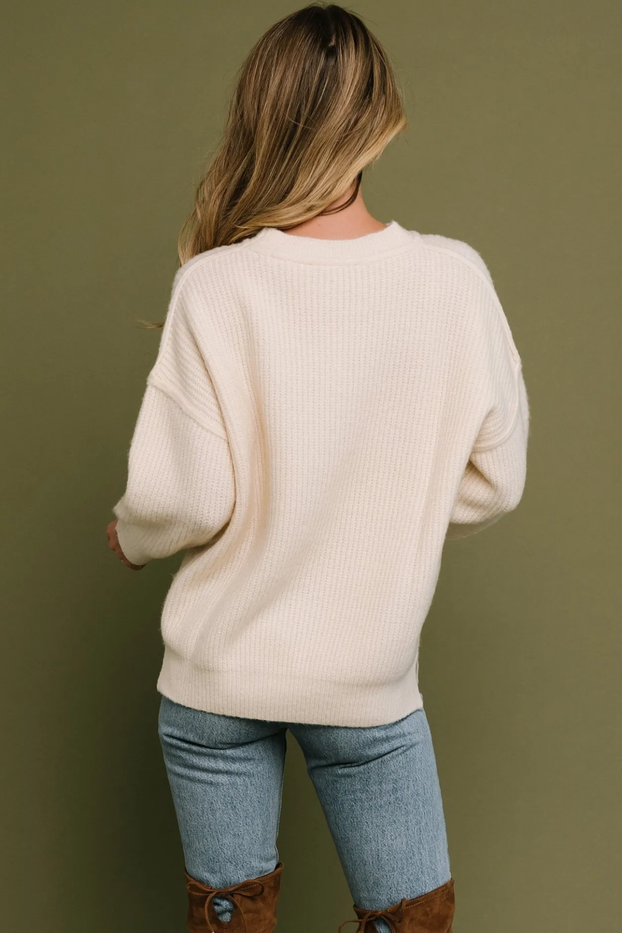 New Baltic Born Jacey Knit Sweater | Ivory