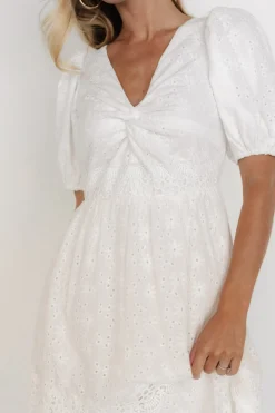 New Baltic Born Jackie Eyelet Maxi Dress | Off White OffWhite