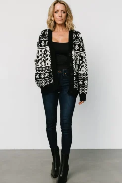 Fashion Baltic Born Jackson Oversized Cardigan | Black Print BlackPrint