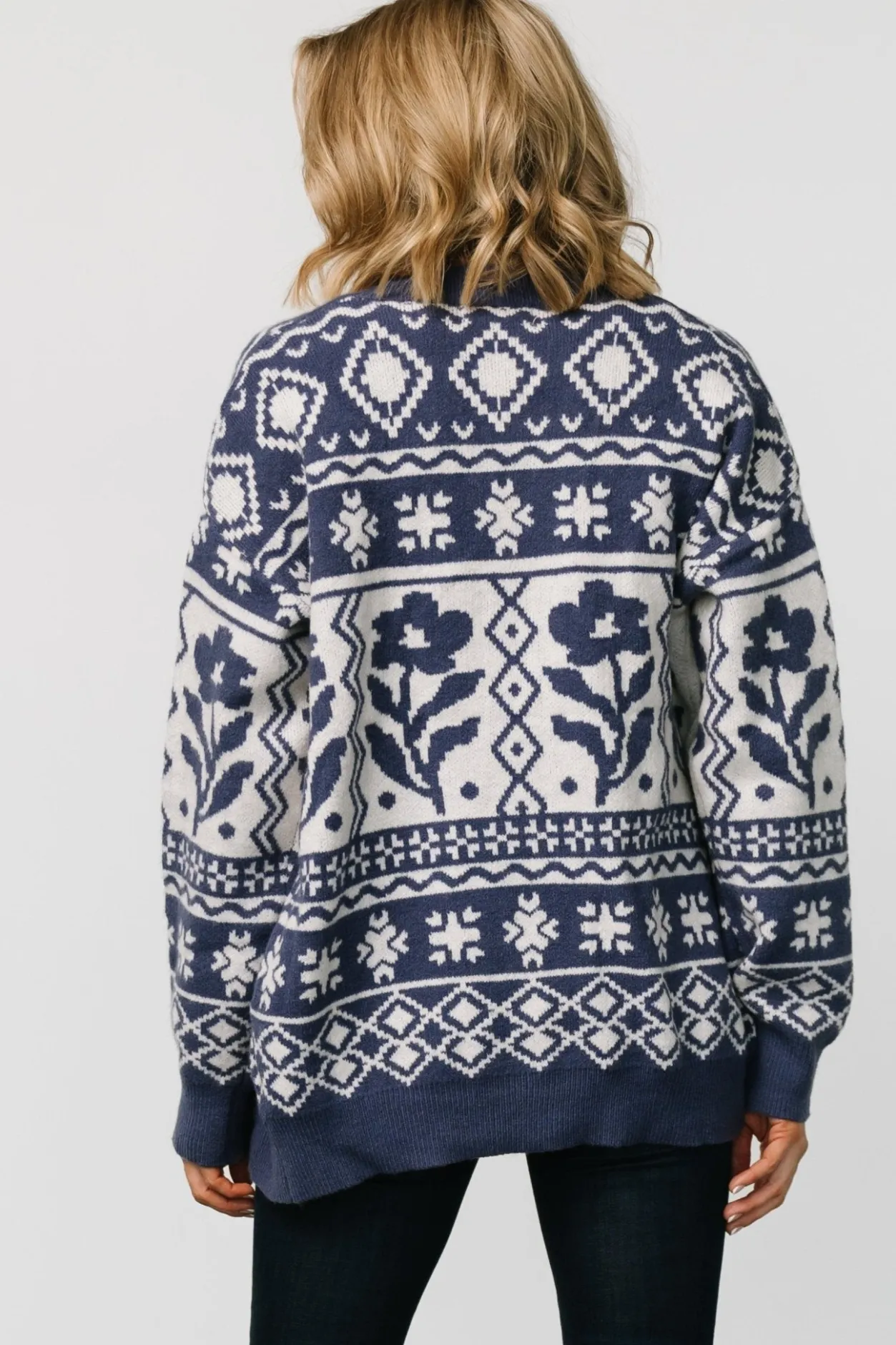 Discount Baltic Born Jackson Oversized Cardigan | Slate Print SlatePrint