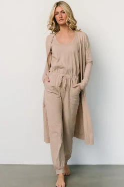 Best Baltic Born Janae Jumpsuit + Cardigan Set | Oatmeal