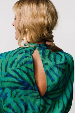 New Baltic Born Janessa Midi Dress | Green + Blue Print Green+BluePrint