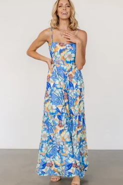 Discount Baltic Born Jannica Tie Back Maxi Dress | Blue Multi BlueMulti