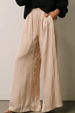 Discount Baltic Born Jayla Palazzo Satin Pant | Champagne