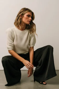 Best Baltic Born Jayla Palazzo Satin Pant | Black