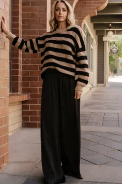 Best Baltic Born Jayla Palazzo Satin Pant | Black