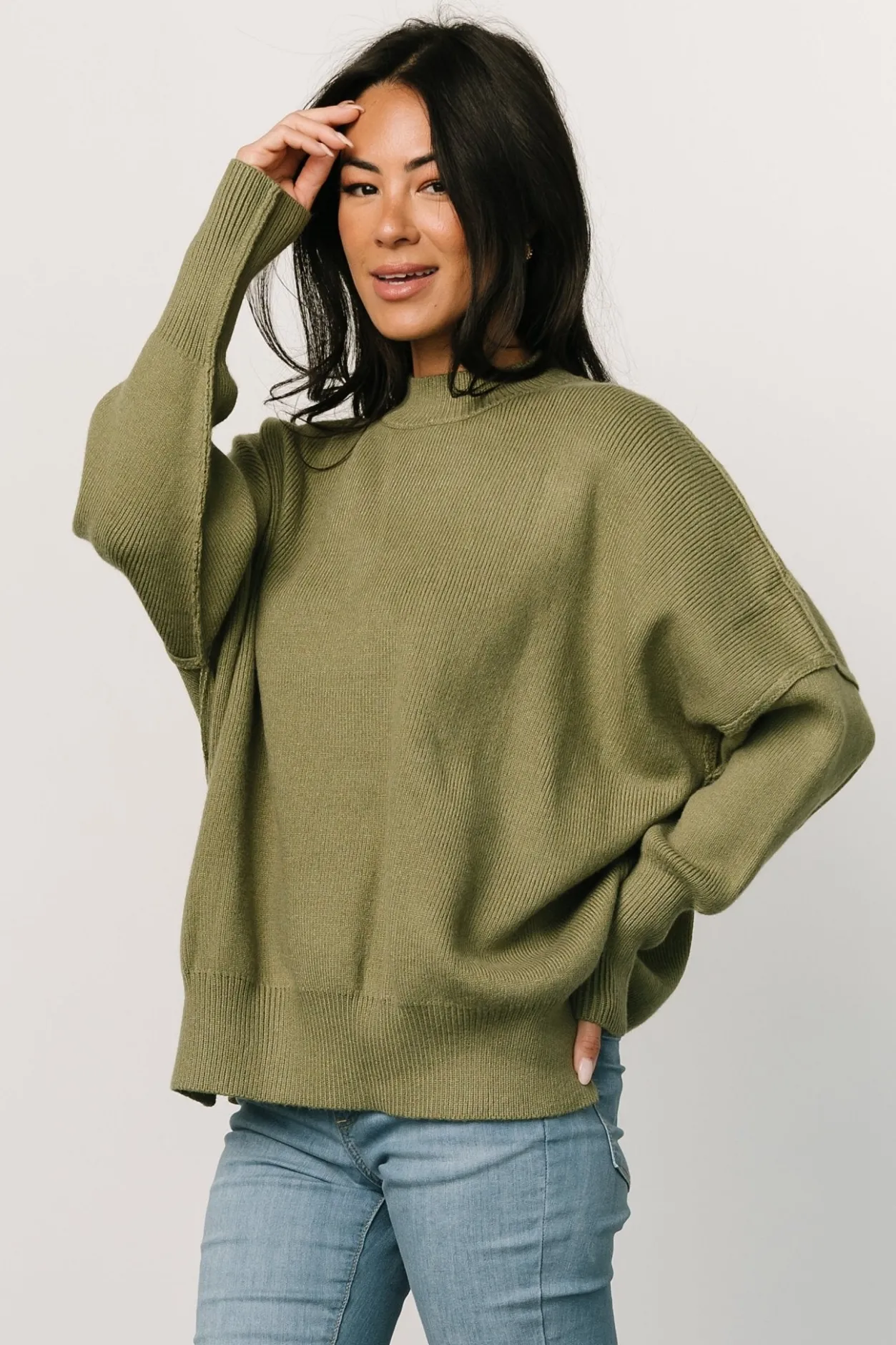 Hot Baltic Born Jeremiah Knit Sweater | Olive