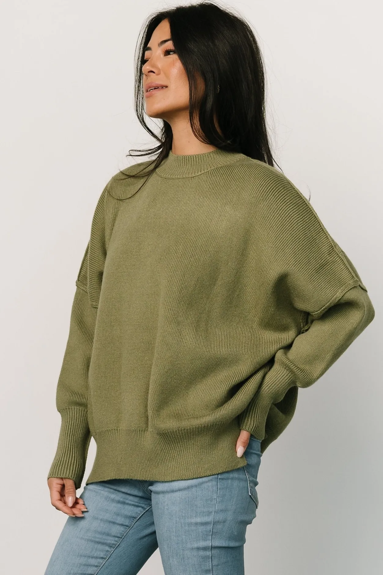 Hot Baltic Born Jeremiah Knit Sweater | Olive