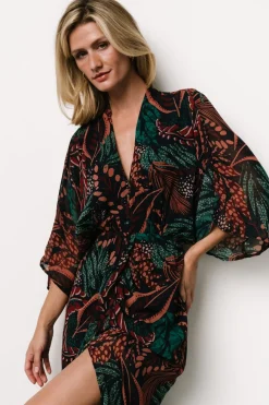 Online Baltic Born Johana Midi Dress | Midnight Multi Print MidnightMultiPrint