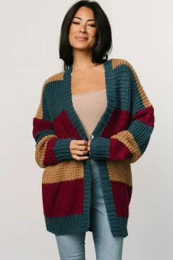 Best Baltic Born Jonah Chunky Knit Cardigan | Deep Topaz Multi DeepTopazMulti