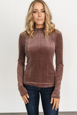 Outlet Baltic Born Joss Velvet Top | Dusty Clove DustyClove