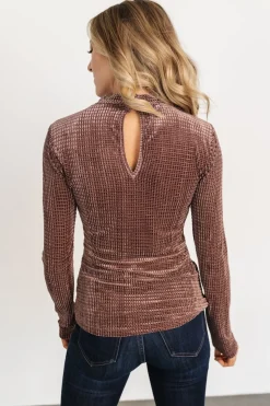 Outlet Baltic Born Joss Velvet Top | Dusty Clove DustyClove