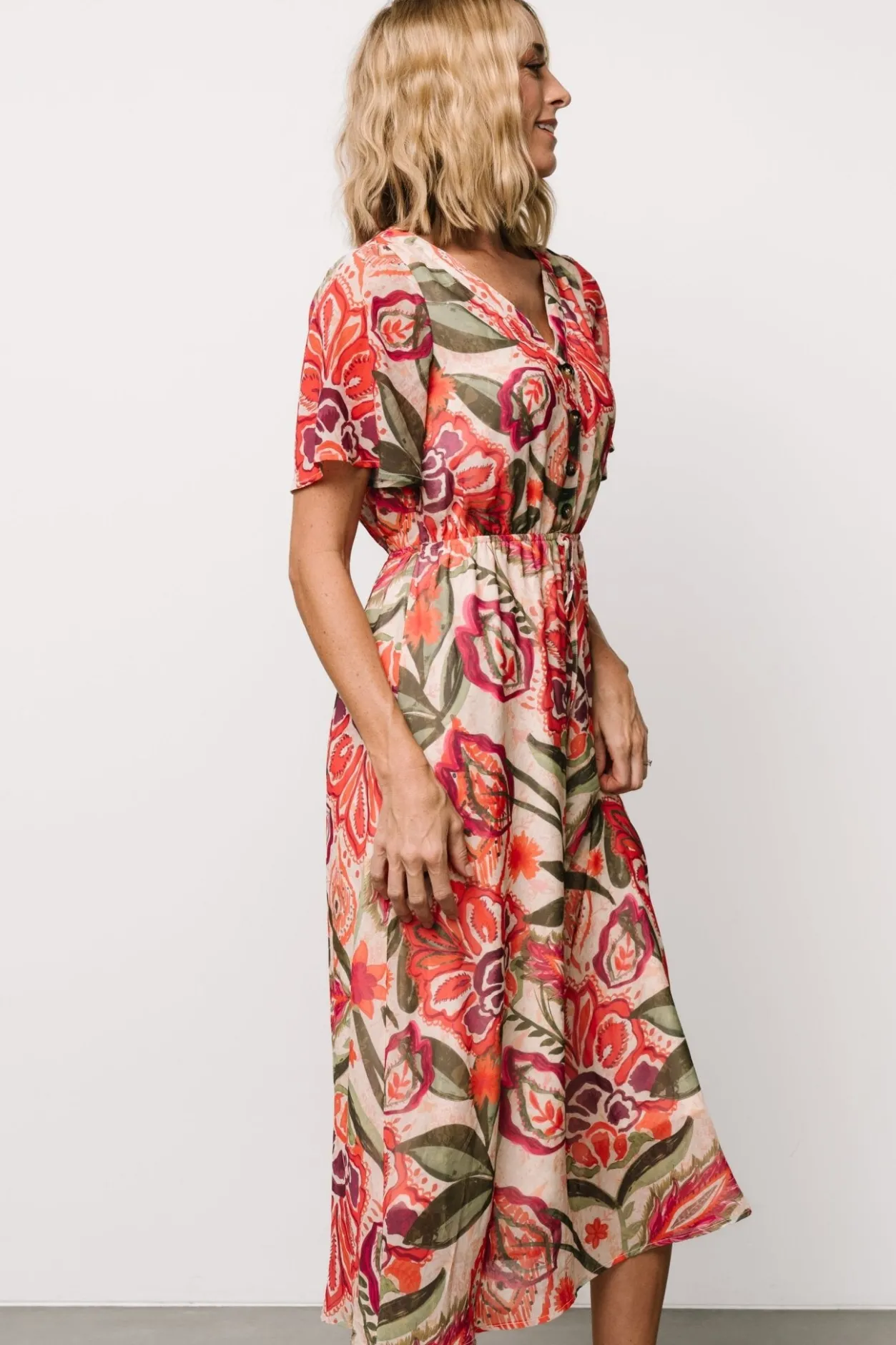 Clearance Baltic Born Junie Midi Dress | Multi Print MultiPrint