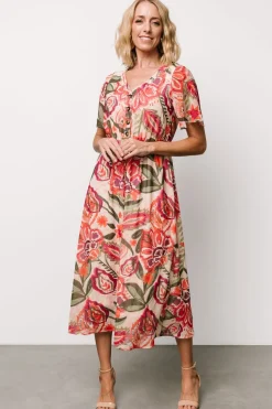 Clearance Baltic Born Junie Midi Dress | Multi Print MultiPrint