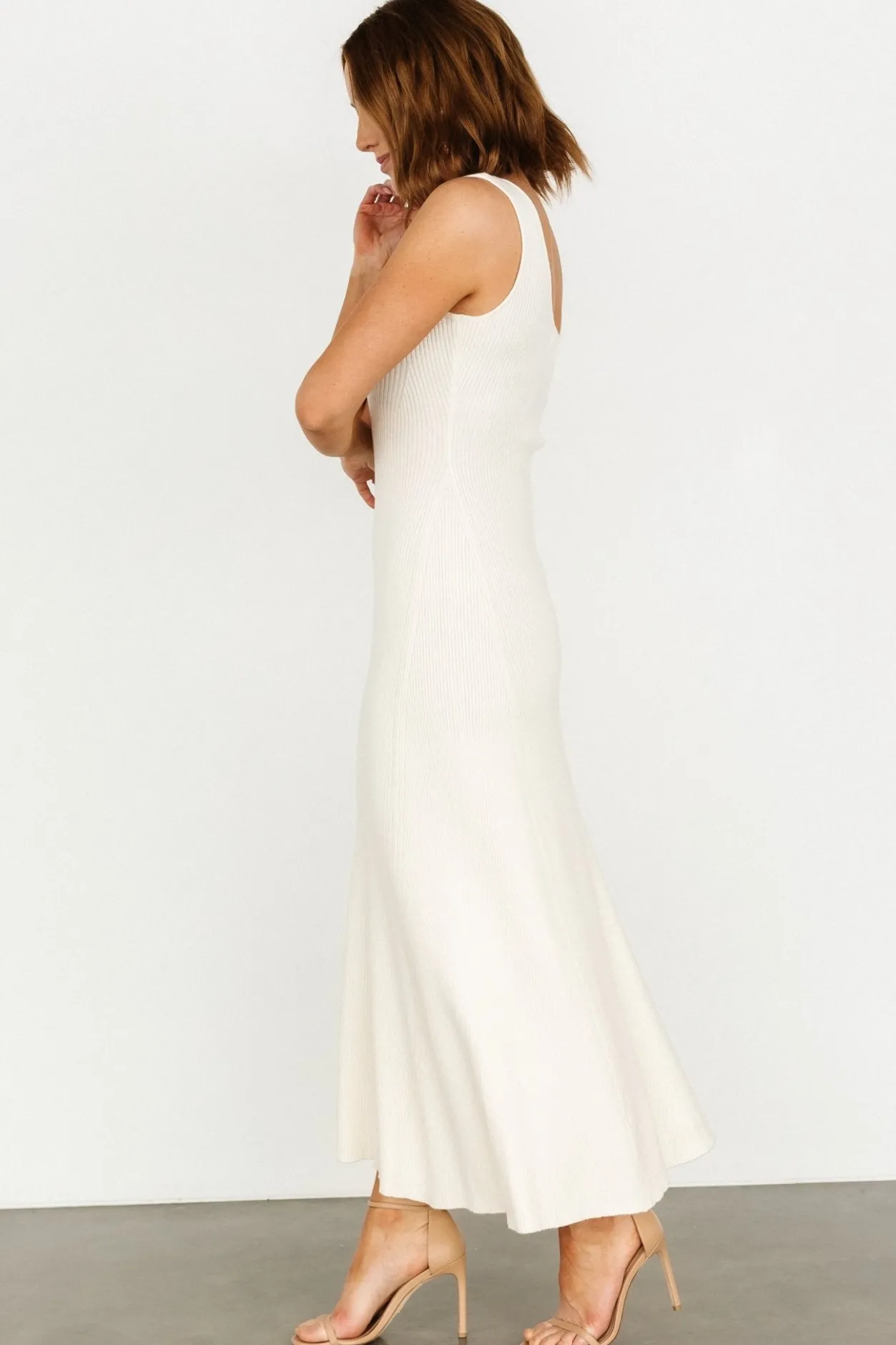 Best Baltic Born Justine Ribbed Tank Maxi Dress | Cream