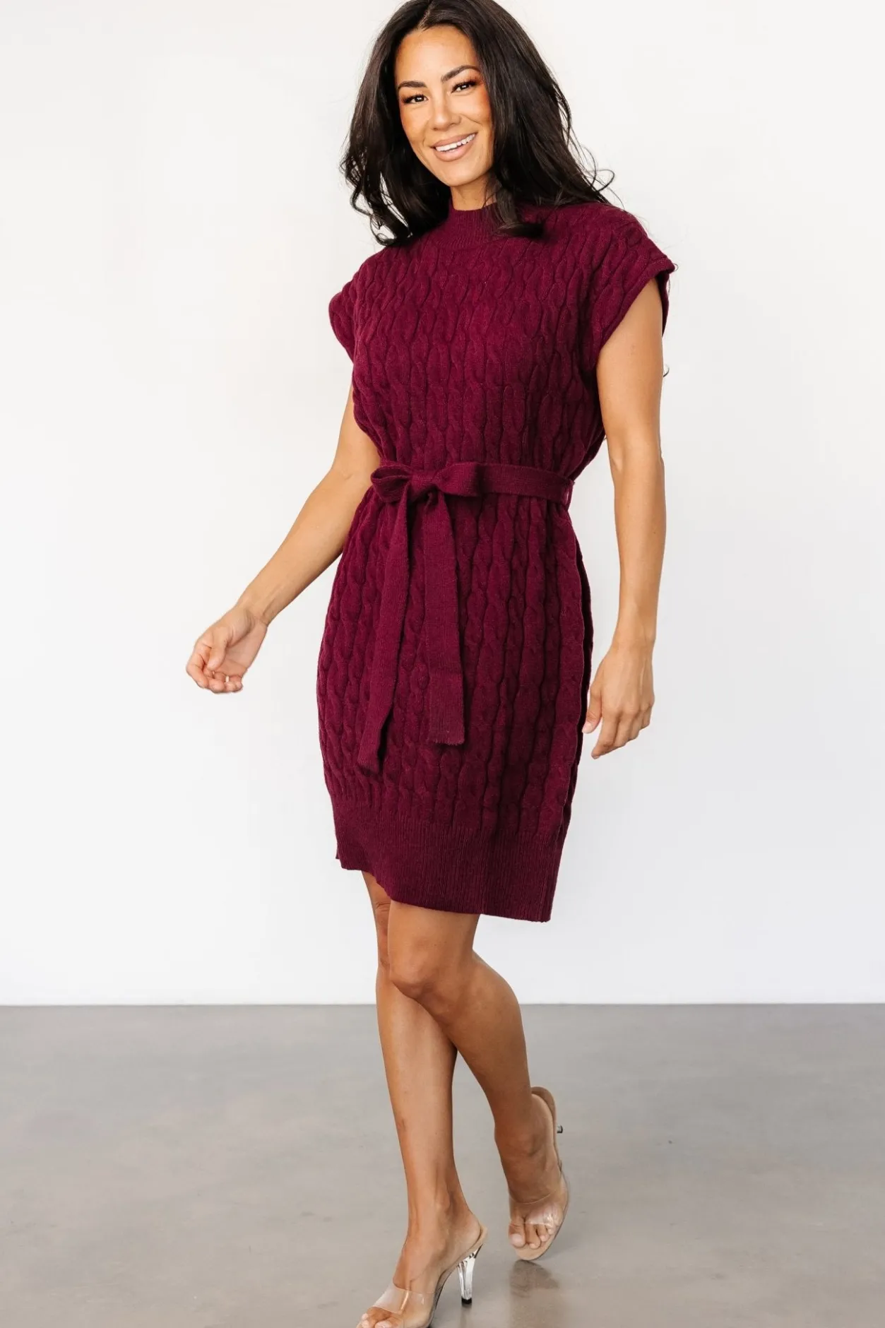 Discount Baltic Born Kambri Cable Knit Sweater Dress | Mulberry