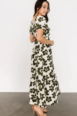 New Baltic Born Kasey Maxi Dress | Olive + Ivory Print Olive+IvoryPrint