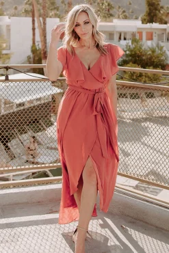 New Baltic Born Katya Ruffle Maxi Dress | Rosewood