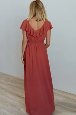 New Baltic Born Katya Ruffle Maxi Dress | Rosewood