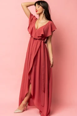New Baltic Born Katya Ruffle Maxi Dress | Rosewood