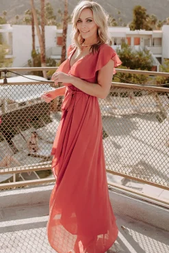New Baltic Born Katya Ruffle Maxi Dress | Rosewood