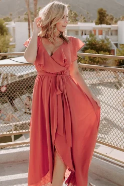 New Baltic Born Katya Ruffle Maxi Dress | Rosewood