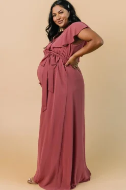 New Baltic Born Katya Ruffle Maxi Dress | Rosewood