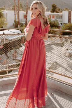 New Baltic Born Katya Ruffle Maxi Dress | Rosewood