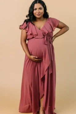 New Baltic Born Katya Ruffle Maxi Dress | Rosewood