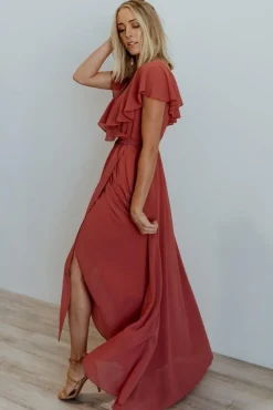 New Baltic Born Katya Ruffle Maxi Dress | Rosewood