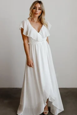 Best Baltic Born Katya Ruffle Maxi Dress | White