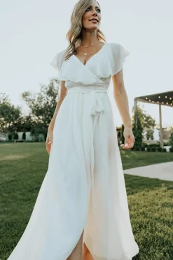 Best Baltic Born Katya Ruffle Maxi Dress | White