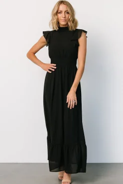 Best Baltic Born Kearny Ruffle Maxi Dress | Black
