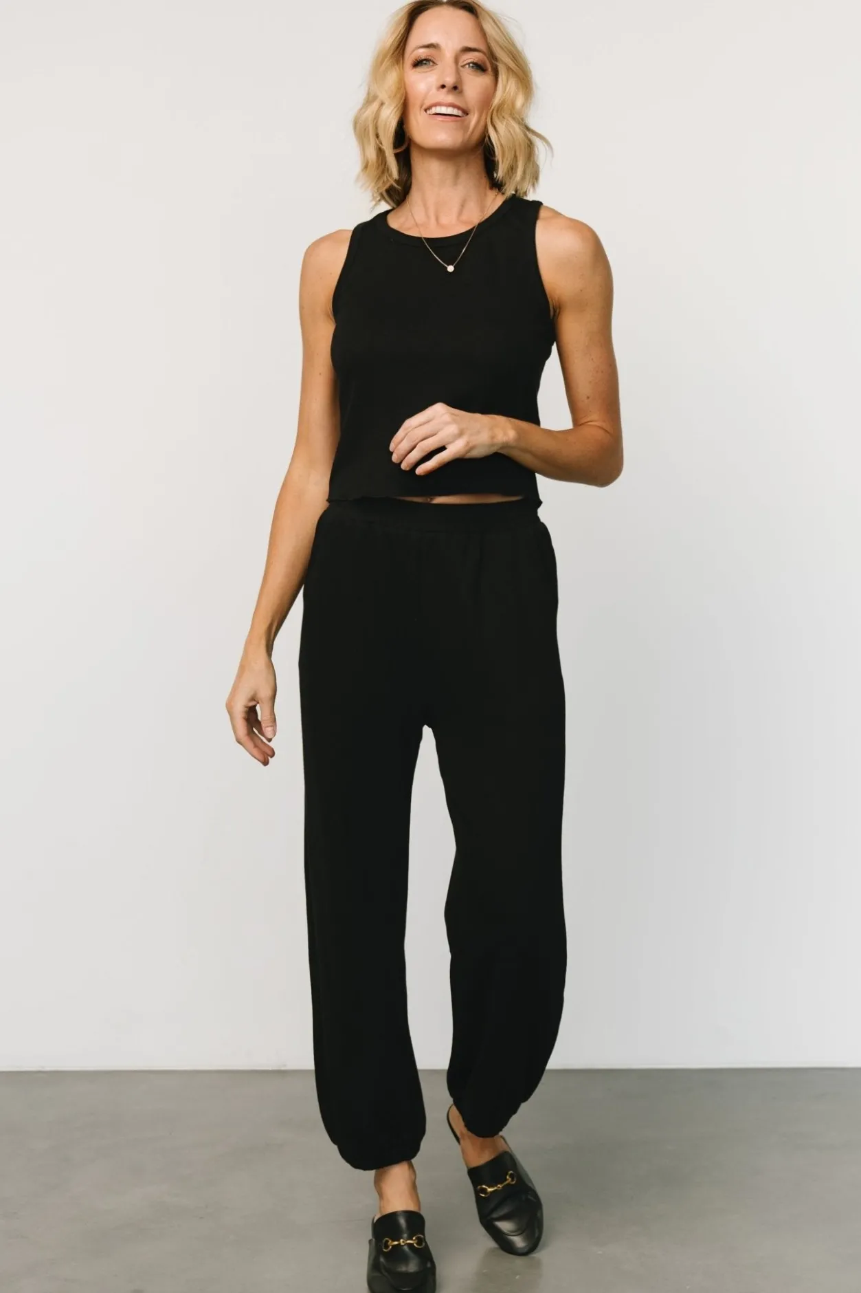 Fashion Baltic Born Kellen Tank + Jogger Set | Black