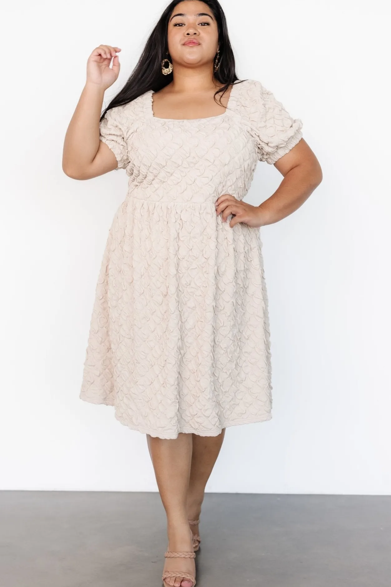 Fashion Baltic Born Keri Gathered Dress | Light Taupe LightTaupe