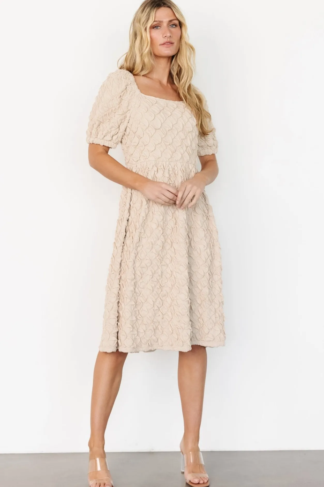Fashion Baltic Born Keri Gathered Dress | Light Taupe LightTaupe