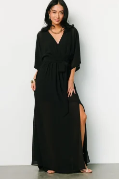 New Baltic Born Kia Kimono Maxi Dress | Black