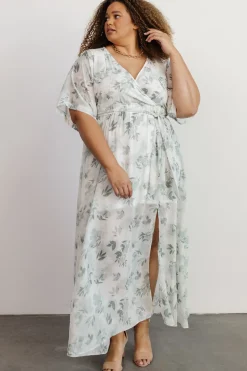 Fashion Baltic Born Kia Kimono Maxi Dress | Sage Floral SageFloral