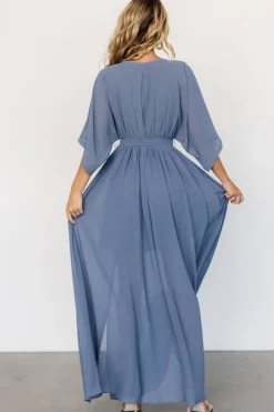 Sale Baltic Born Kia Kimono Maxi Dress | Whisper Blue WhisperBlue