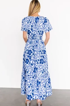 Outlet Baltic Born Kiana Poplin Maxi Dress | Blue Multi BlueMulti