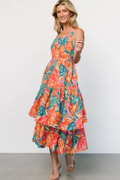 Online Baltic Born Kitts Tiered Dress | Tropical Print TropicalPrint