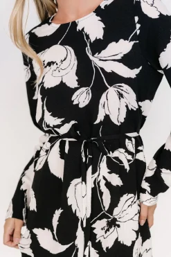 Online Baltic Born Kyoto Short Dress | Black + White Floral Black+WhiteFloral