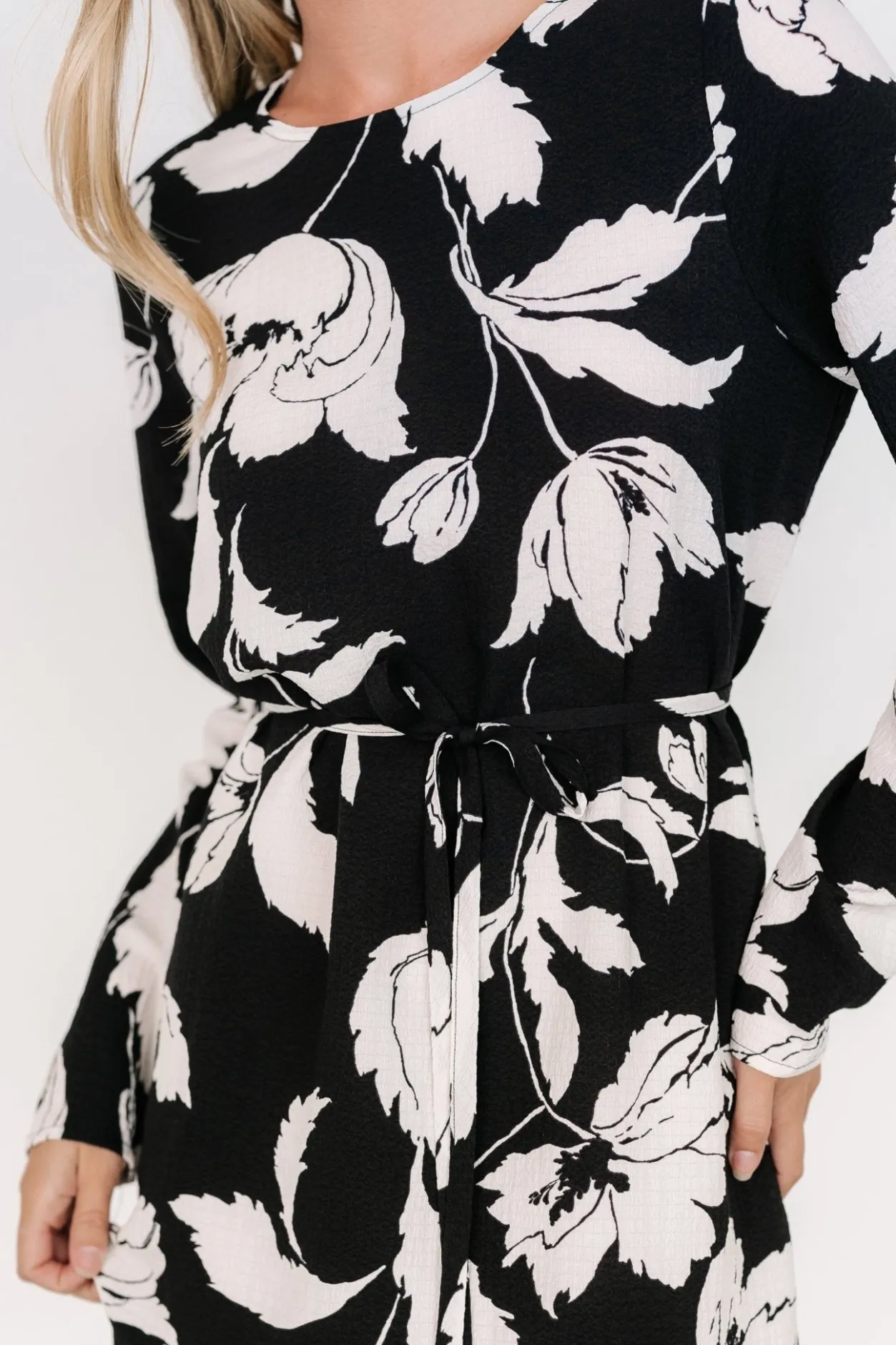 Online Baltic Born Kyoto Short Dress | Black + White Floral Black+WhiteFloral