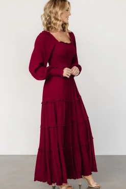 Best Baltic Born Lana Smocked Maxi Dress | Merlot