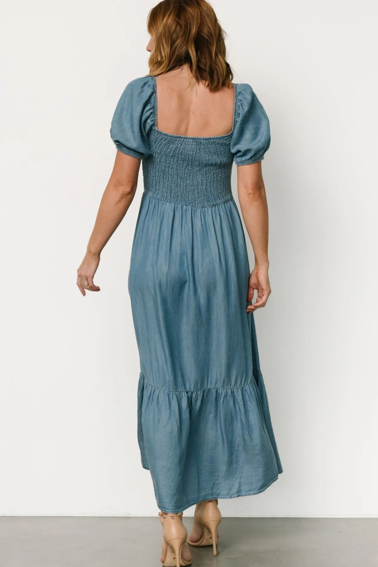 Sale Baltic Born Lauralee Smocked Dress | Chambray