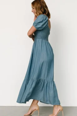 Sale Baltic Born Lauralee Smocked Dress | Chambray
