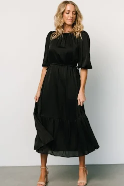Fashion Baltic Born Lauretta Tie Waist Dress | Black