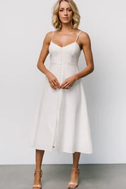 Fashion Baltic Born Laya Button Front Dress | Ivory